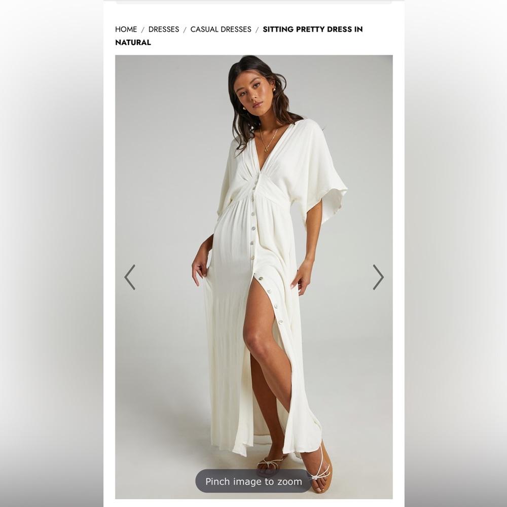 Show po size 10 button down dress worn once